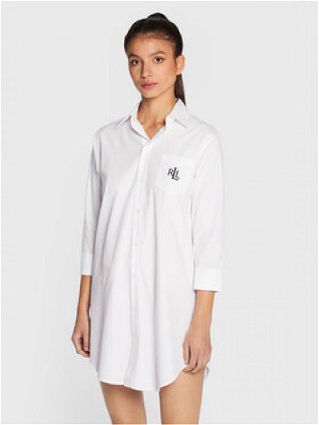 Lauren Ralph Lauren Noční košile I8131326 Bílá Regular Fit