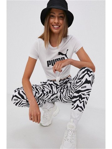 Bavlněné tričko Puma 586774 bílá barva