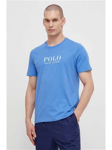 Bavlněné pyžamové tričko Polo Ralph Lauren s potiskem
