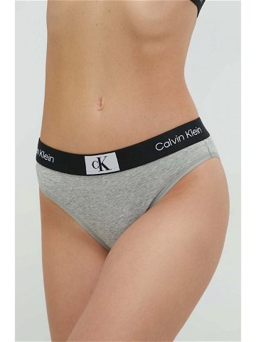 Kalhotky Calvin Klein Underwear šedá barva 000QF7222E