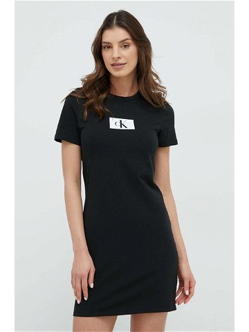 Noční košilka Calvin Klein Underwear dámská černá barva 000QS6944E