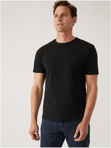 Černé pánské basic tričko Marks & Spencer