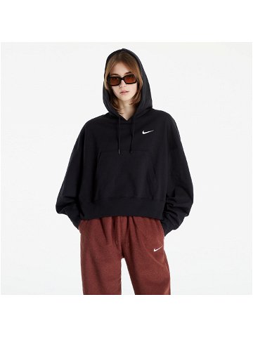 Nike NSW Jersey Oversized Pullover Hoodie Black White