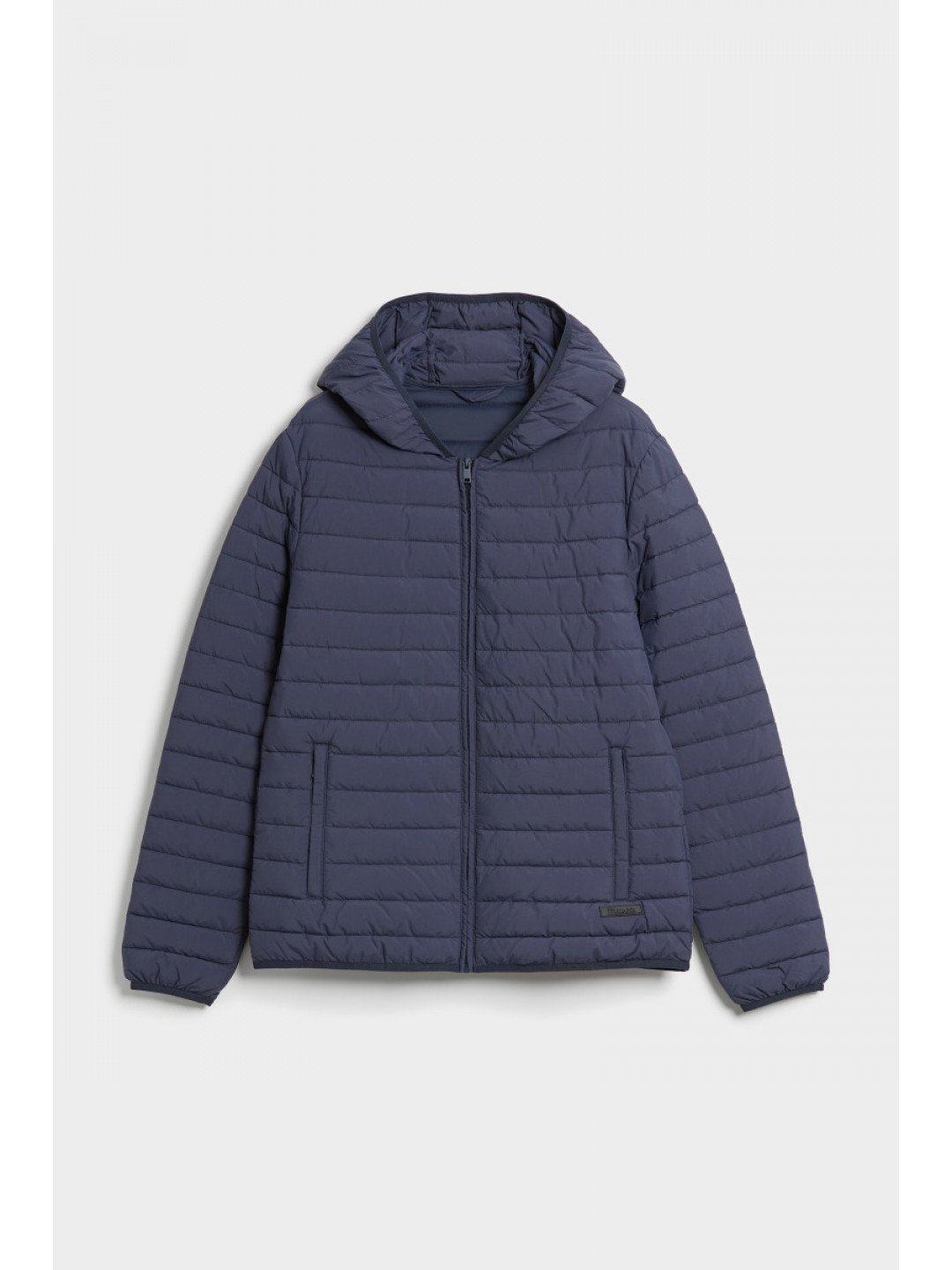 Bunda trussardi jacket hoodie crinkle nylon wr modrá 50