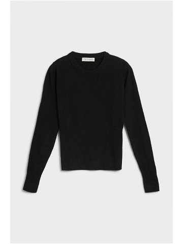 Svetr trussardi sweater roundneck cashmere blend černá s