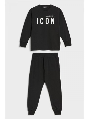 Pyžamo dsquared2 icon pyjama černá 10y