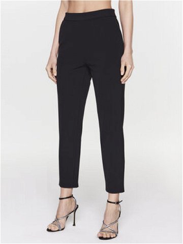 Pinko Kalhoty z materiálu Parana 100137 A0HC Černá Slim Fit