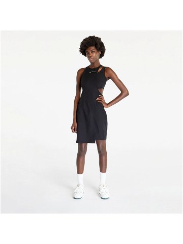 Calvin Klein Jeans Wrapping Cut Out Dress Black