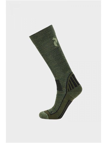 Ponožky peak performance ski sock zelená 35 37
