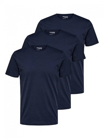 Selected Homme 3-dílná sada T-shirts Axel 16087854 Tmavomodrá Regular Fit