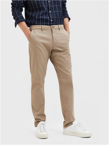 Selected Homme Chino kalhoty New 16087663 Béžová Slim Fit
