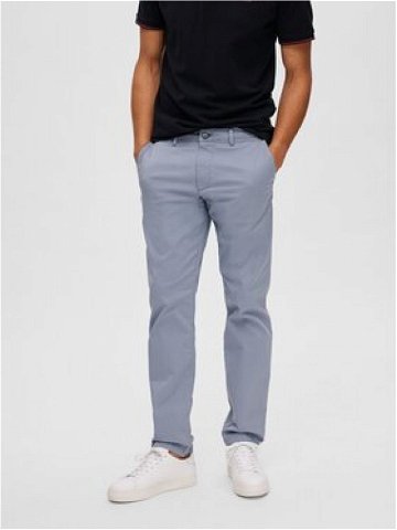 Selected Homme Chino kalhoty New 16087663 Šedá Slim Fit