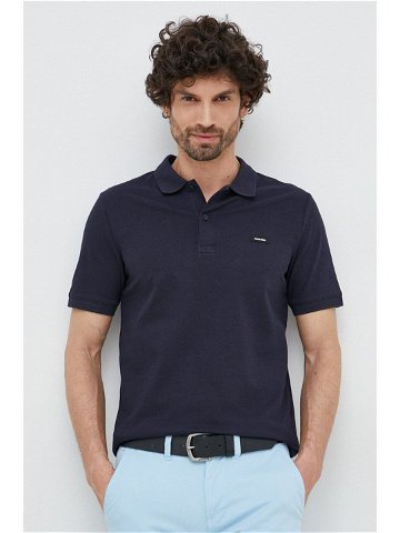 Polo tričko Calvin Klein tmavomodrá barva K10K111196