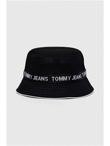 Klobouk Tommy Jeans černá barva