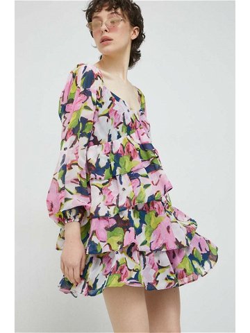 Šaty Abercrombie & Fitch tmavomodrá barva mini