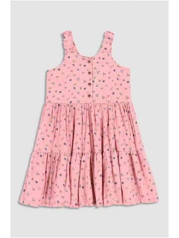 Dívčí šaty Coccodrillo růžová barva mini