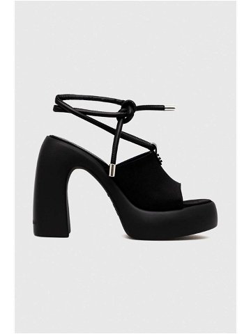 Sandály Karl Lagerfeld ASTRAGON HI černá barva KL33725
