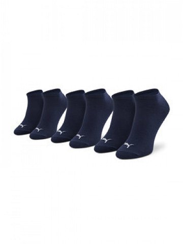 Puma Sada 3 párů nízkých ponožek unisex Sneaker 906807 27 Tmavomodrá