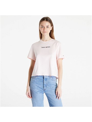 TOMMY JEANS Classic Serif Linear T-Shirt Pink