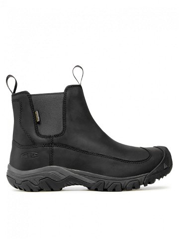 Keen Kotníková obuv s elastickým prvkem Anchorage Boot III WP 1017789 Černá