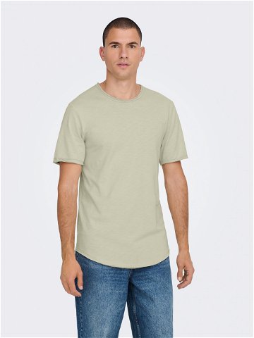 Only & Sons T-Shirt 22017822 Zelená Long Line Fit