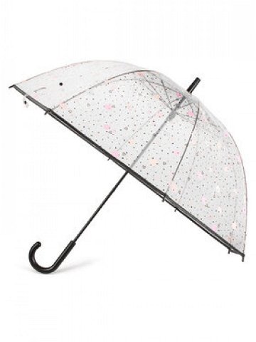 Happy Rain Deštník Long Domeshape Dots & Hearts 40983 Bílá