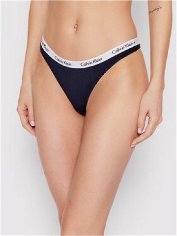 Calvin Klein Underwear Kalhotky string 0000D1617A Tmavomodrá