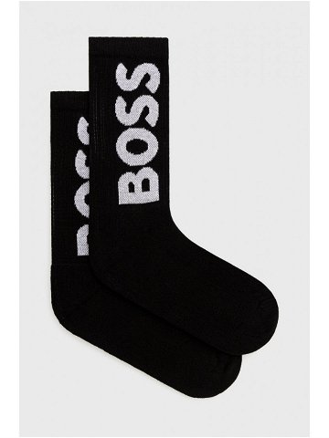 Ponožky BOSS pánské černá barva
