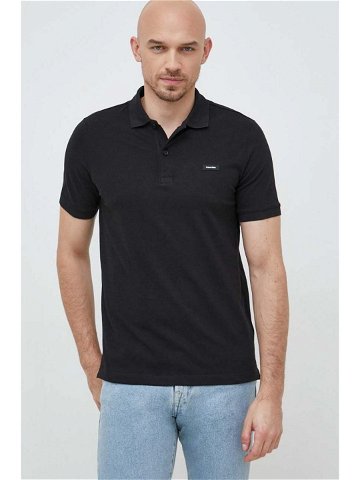 Polo tričko Calvin Klein černá barva K10K111196