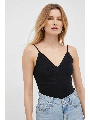 Body Calvin Klein Jeans dámské černá barva