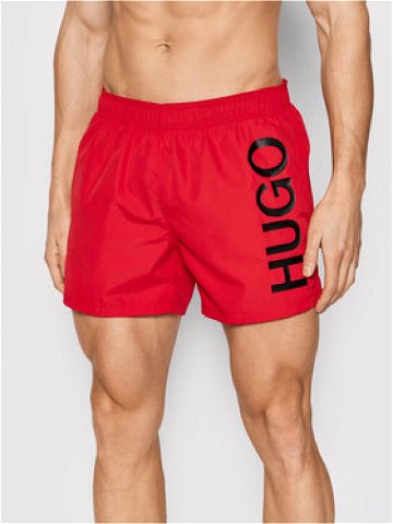 Hugo Plavecké šortky Abas 50469303 Červená Regular Fit