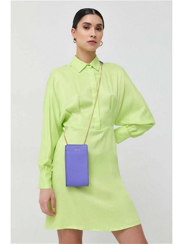 Šaty Liu Jo zelená barva mini