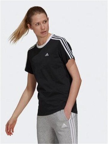 Adidas T-Shirt Essentials 3-Stripes GS1379 Černá Loose Fit