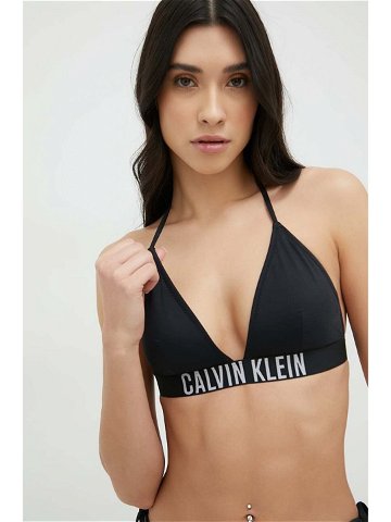 Plavková podprsenka Calvin Klein černá barva mírně vyztužený košík KW0KW01824