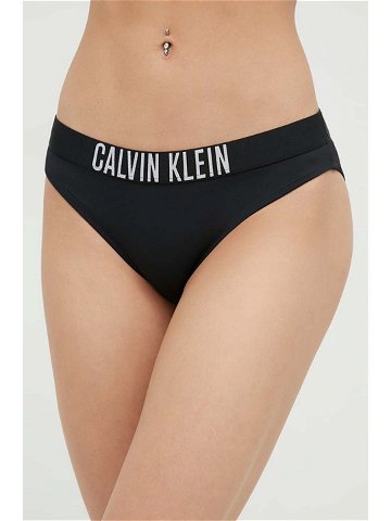 Plavkové kalhotky Calvin Klein černá barva KW0KW01859