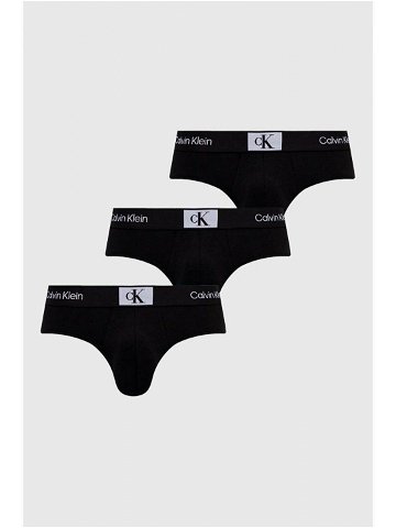 Spodní prádlo Calvin Klein Underwear 3-pack pánské černá barva 000NB3527A