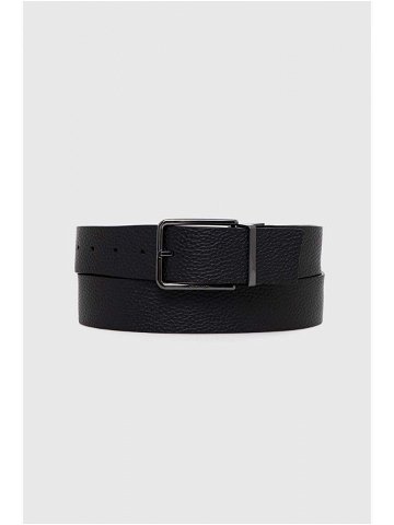 Kožený pásek Calvin Klein pánský černá barva K50K510363