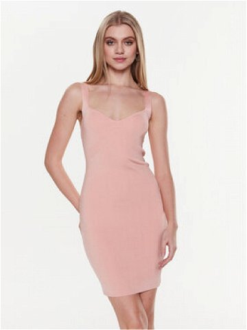 Guess Úpletové šaty Mirage Anise W2YK0C Z2XY0 Růžová Slim Fit