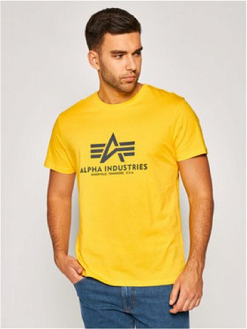 Alpha Industries T-Shirt Basic 100501 Žlutá Regular Fit
