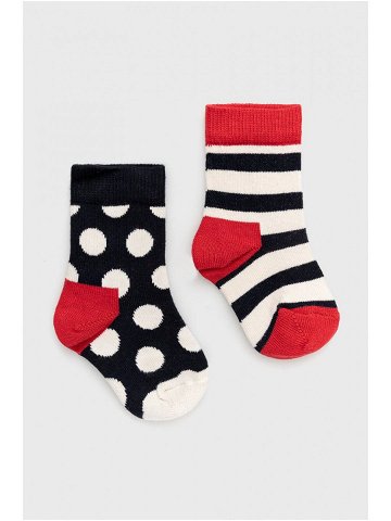 Happy Socks – Dětské ponožky Stripe 2-pak 2-pak