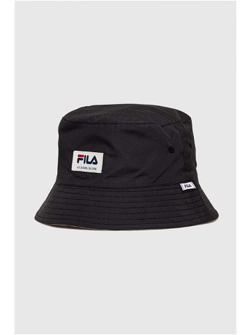 Oboustranný klobouk Fila černá barva