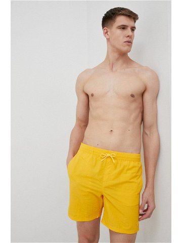 Plavkové šortky Guess žlutá barva
