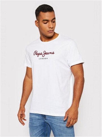 Pepe Jeans T-Shirt Eggo PM508208 Bílá Regular Fit