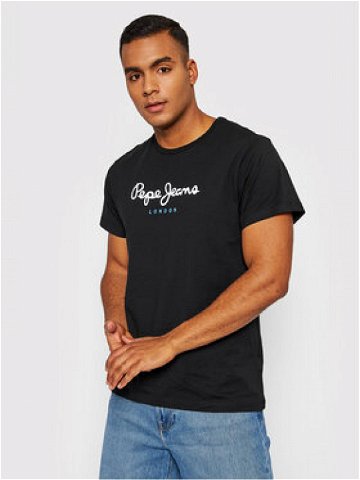 Pepe Jeans T-Shirt Eggo PM508208 Černá Regular Fit