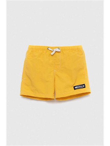 Dětské plavkové šortky Quiksilver žlutá barva