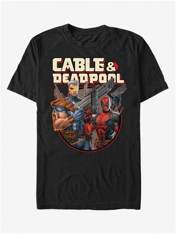 Černé unisex tričko ZOOT Fan Marvel Double Trouble