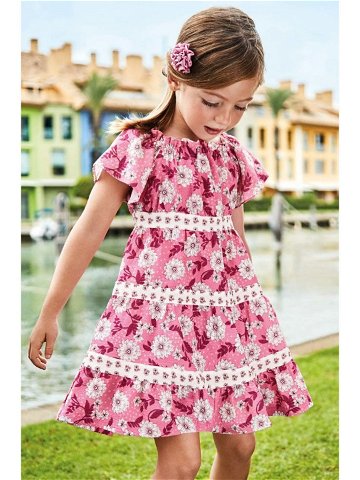 Dívčí šaty Mayoral růžová barva mini