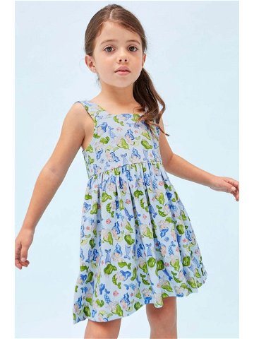 Dětské bavlněné šaty Mayoral fialová barva mini
