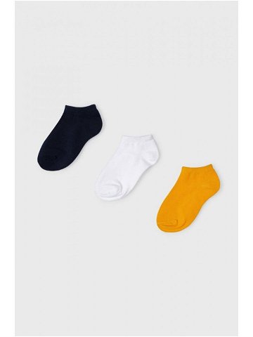 Dětské ponožky Mayoral 3-pack oranžová barva