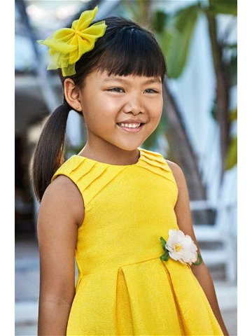 Dívčí šaty Mayoral žlutá barva mini